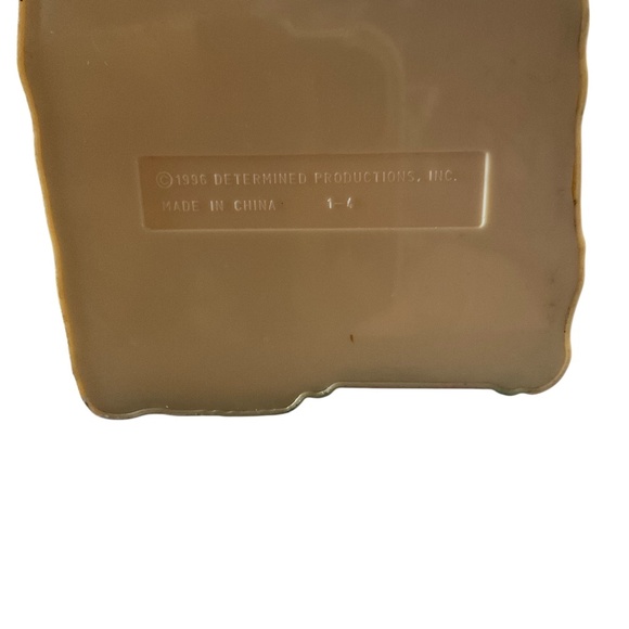 Vtg 1996 Russell Stover Candies Christmas Santa Elves Candy Plastic 6" Coin Bank - Picture 5 of 6